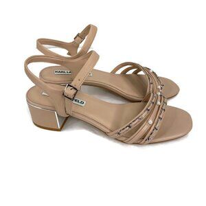 Karl Lagerfeld Paris Tori Imitiation Pearl Sandals Size 7